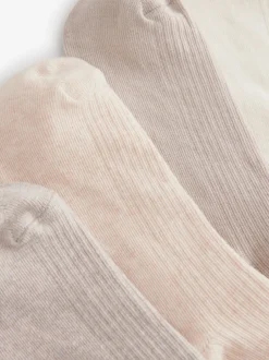 Sokken En Panty's|Next - 4 Paar geribbelde enkelsokken Neutraal