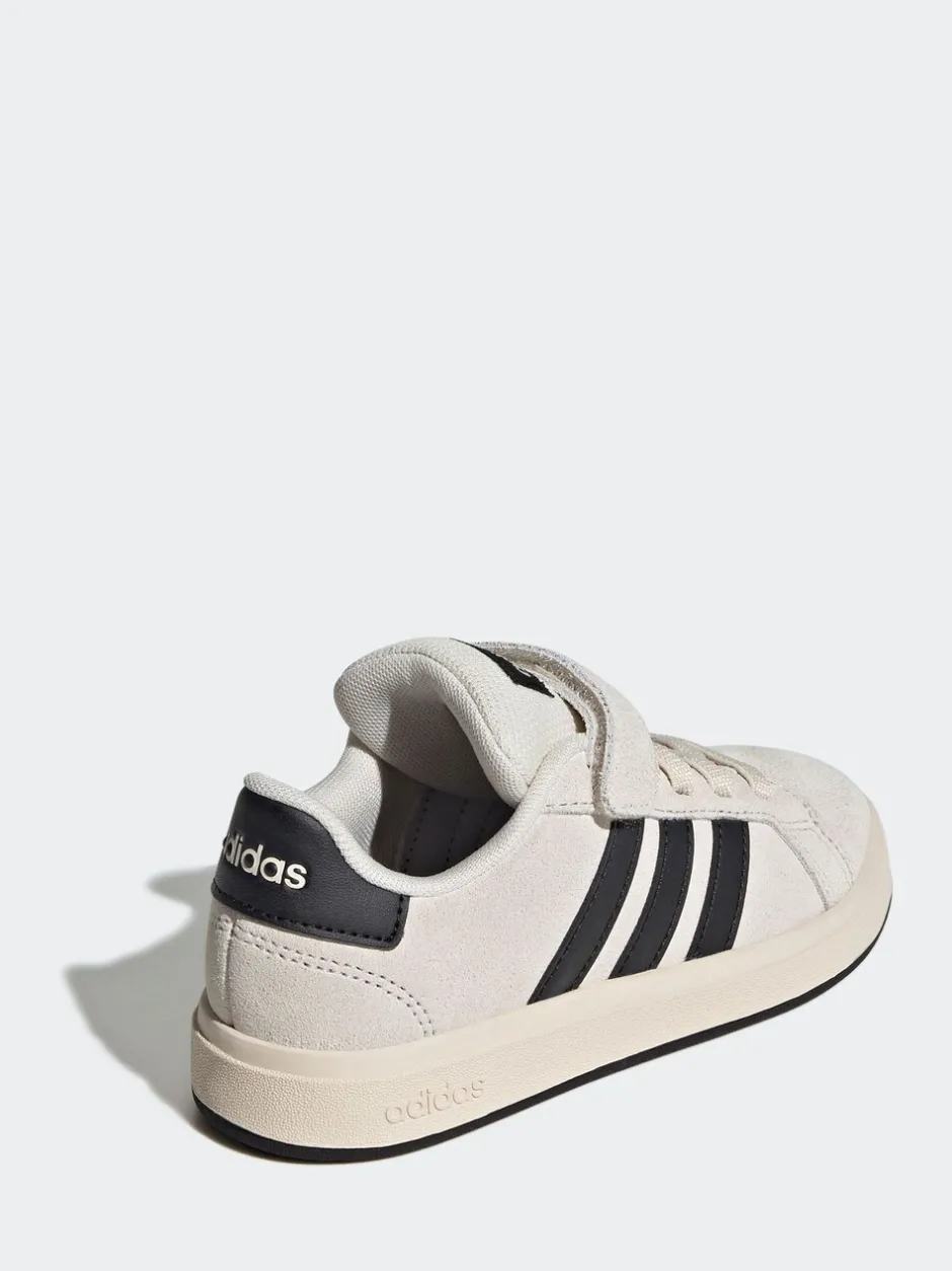 Sneakers|Sneakers|adidas Neutraal - Grand Court 00suède kindersneakers met elastische veters