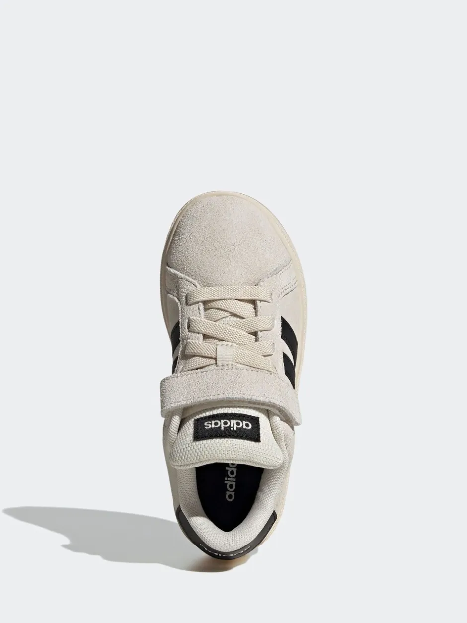Sneakers|Sneakers|adidas Neutraal - Grand Court 00suède kindersneakers met elastische veters