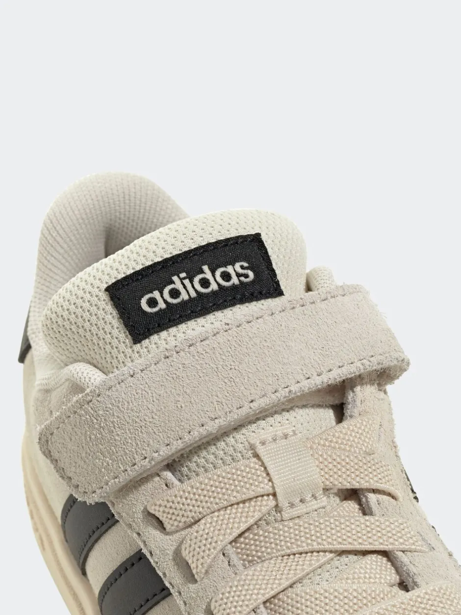 Sneakers|Sneakers|adidas Neutraal - Grand Court 00suède kindersneakers met elastische veters