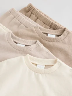 Joggingbroeken|Sweaters En Hoody´S|Next Neutraal - Baby Sweatshirt en Joggingbroeken Set 6 stuks (0mnd-3jaar)