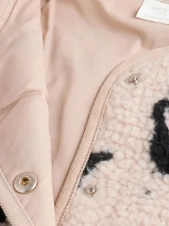 Jassen En Jacks*Next Neutraal - Babyjas van borg met luipaardprint (0mnd -2jr)