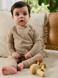 Sets En Outfits|Truien En Breisels*Next - Babyset met gebreide trui en legging (0mnd-2jr) Neutraal