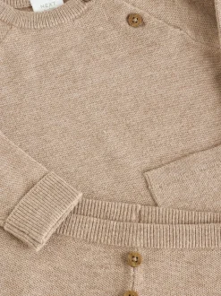 Sets En Outfits|Truien En Breisels*Next - Babyset met gebreide trui en legging (0mnd-2jr) Neutraal