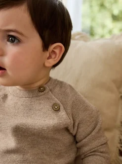 Sets En Outfits|Truien En Breisels*Next - Babyset met gebreide trui en legging (0mnd-2jr) Neutraal