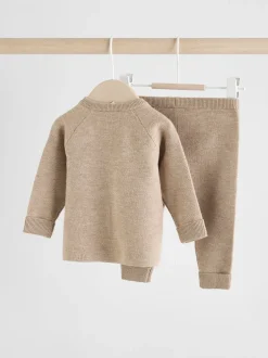 Sets En Outfits|Truien En Breisels*Next - Babyset met gebreide trui en legging (0mnd-2jr) Neutraal