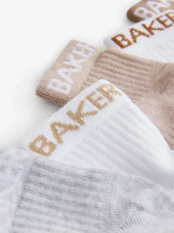 Sokken En Panty's|Sokken*Baker by Ted Baker - babysokken verpakking van 5 Neutraal