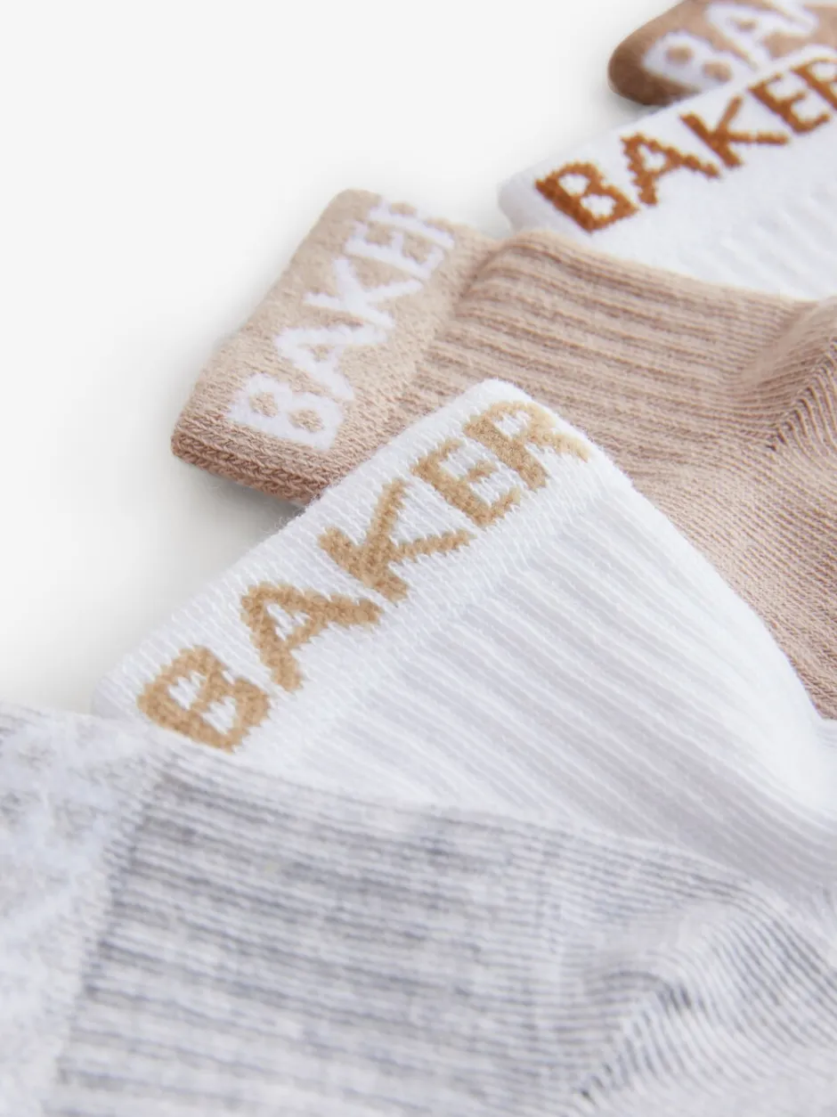 Sokken En Panty's|Sokken*Baker by Ted Baker - babysokken verpakking van 5 Neutraal