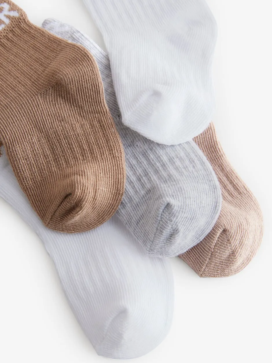 Sokken En Panty's|Sokken*Baker by Ted Baker - babysokken verpakking van 5 Neutraal