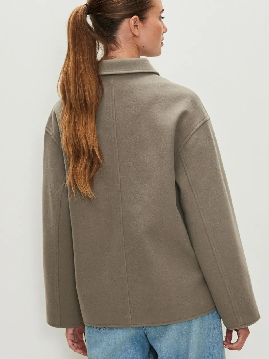Jassen En Jacks*Next - Brushed Collared Jacket Neutraal