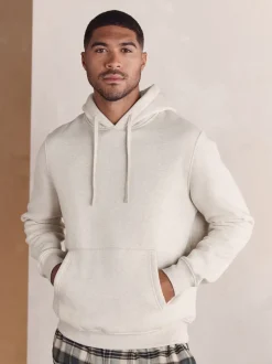 Pyjama's|Loungewear*Next - Check Bottoms Long Sleeve Hoodie Set Neutraal