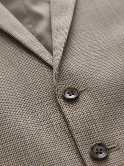 Vesten|Next - Contrast Fabric Detail Suit Waistcoat Neutraal