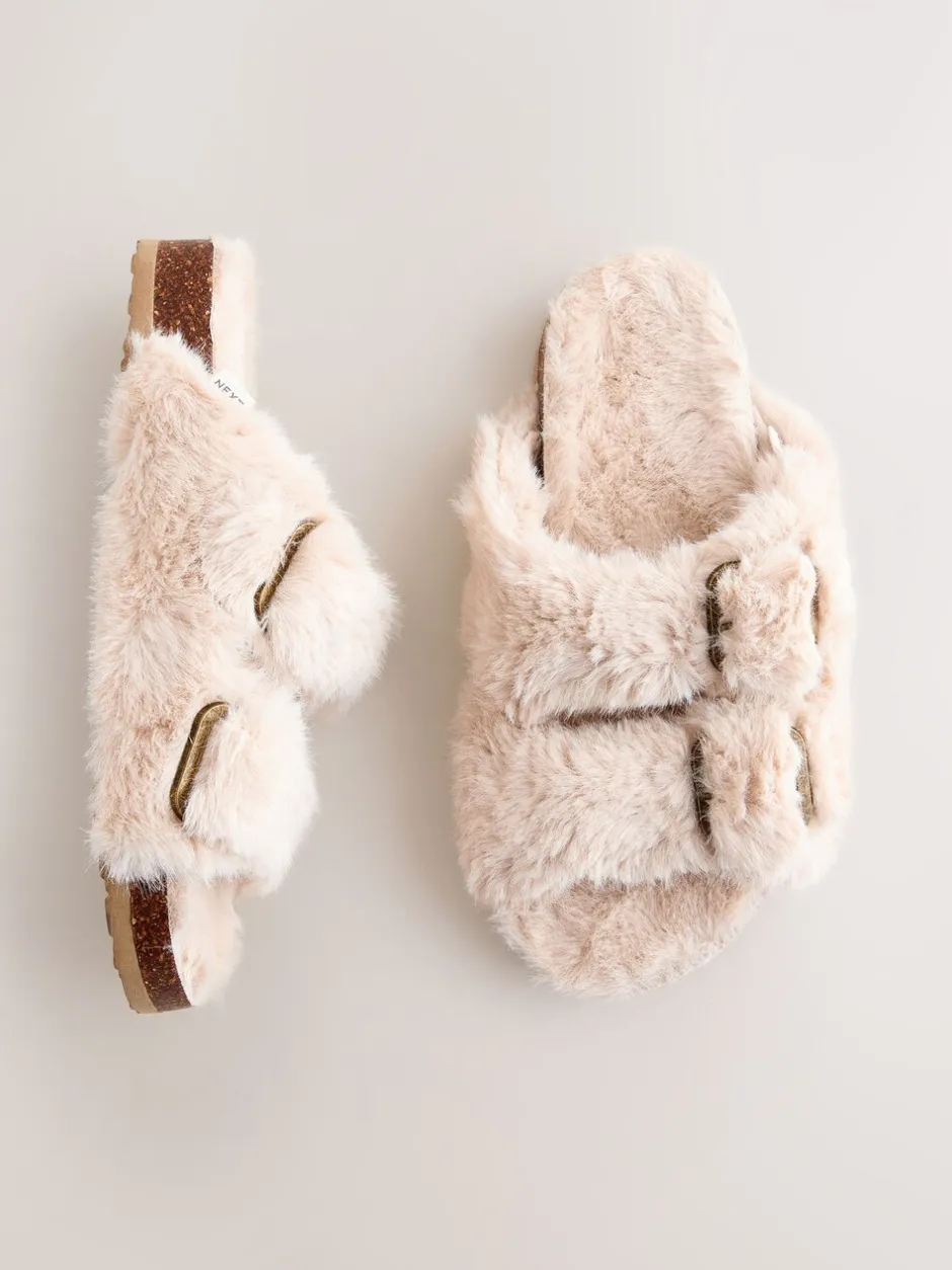 Pantoffels*Next - Footbed Comfort Slippers Neutraal