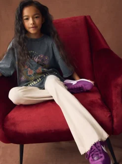 Broeken En Leggings*Next Neutraal - Geribde uitlopende legging (3-16 jr)