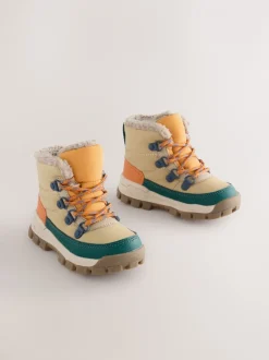 Boots|Next Neutraal - Gewatteerde hoge wandelschoenen met veters