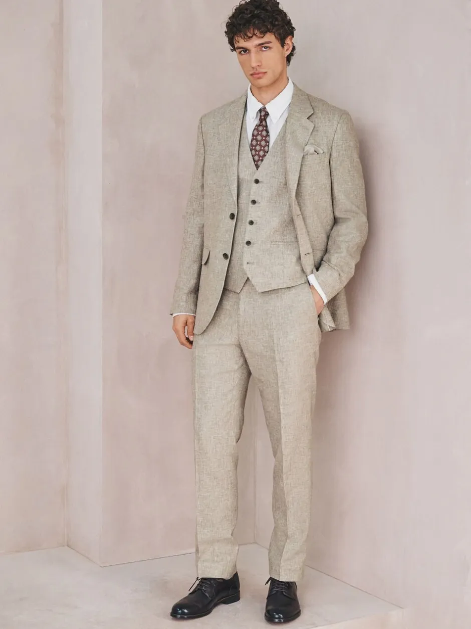 Vesten*Next - Gilet van linnenmix met textuur Neutraal