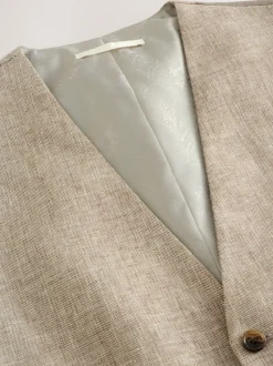 Vesten*Next - Gilet van linnenmix met textuur Neutraal