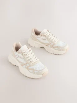 Sneakers|Next Neutraal - Grove vetersneakers