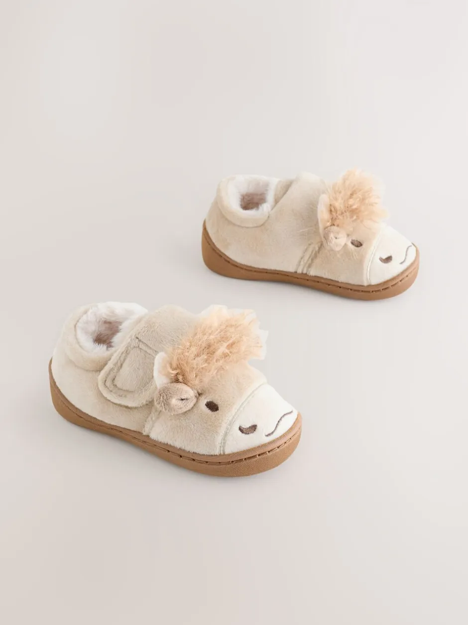 Pantoffels|Next Neutraal - Hamish the Highland Cow Cupsole Slippers