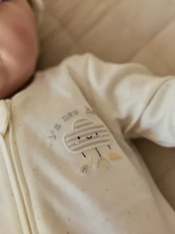 Babypakjes En Babypyjama's*Next Neutraal - Im New Here Sleepsuit And Hat Set (0-9mths)