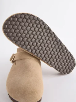 Lage Schoenen|Next - Klompen met leren voetbed Neutraal