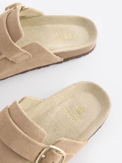 Lage Schoenen|Next - Klompen met leren voetbed Neutraal