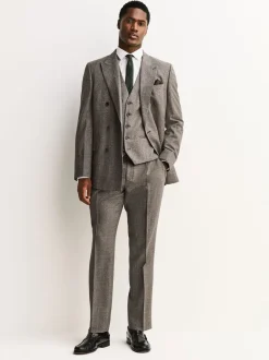 Vesten|Next - Merino Wool Blend Suit Waistcoat Neutraal