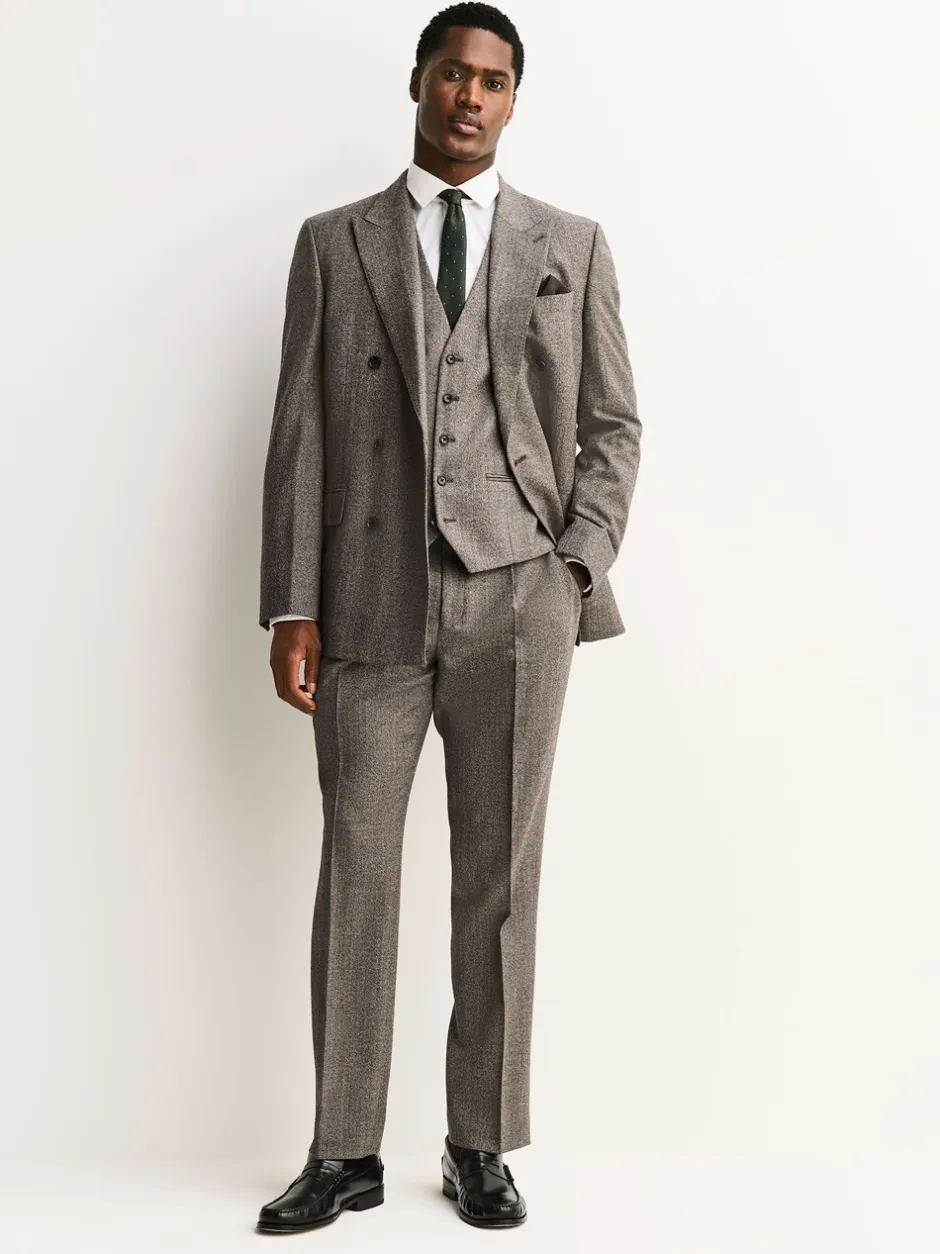 Vesten|Next - Merino Wool Blend Suit Waistcoat Neutraal