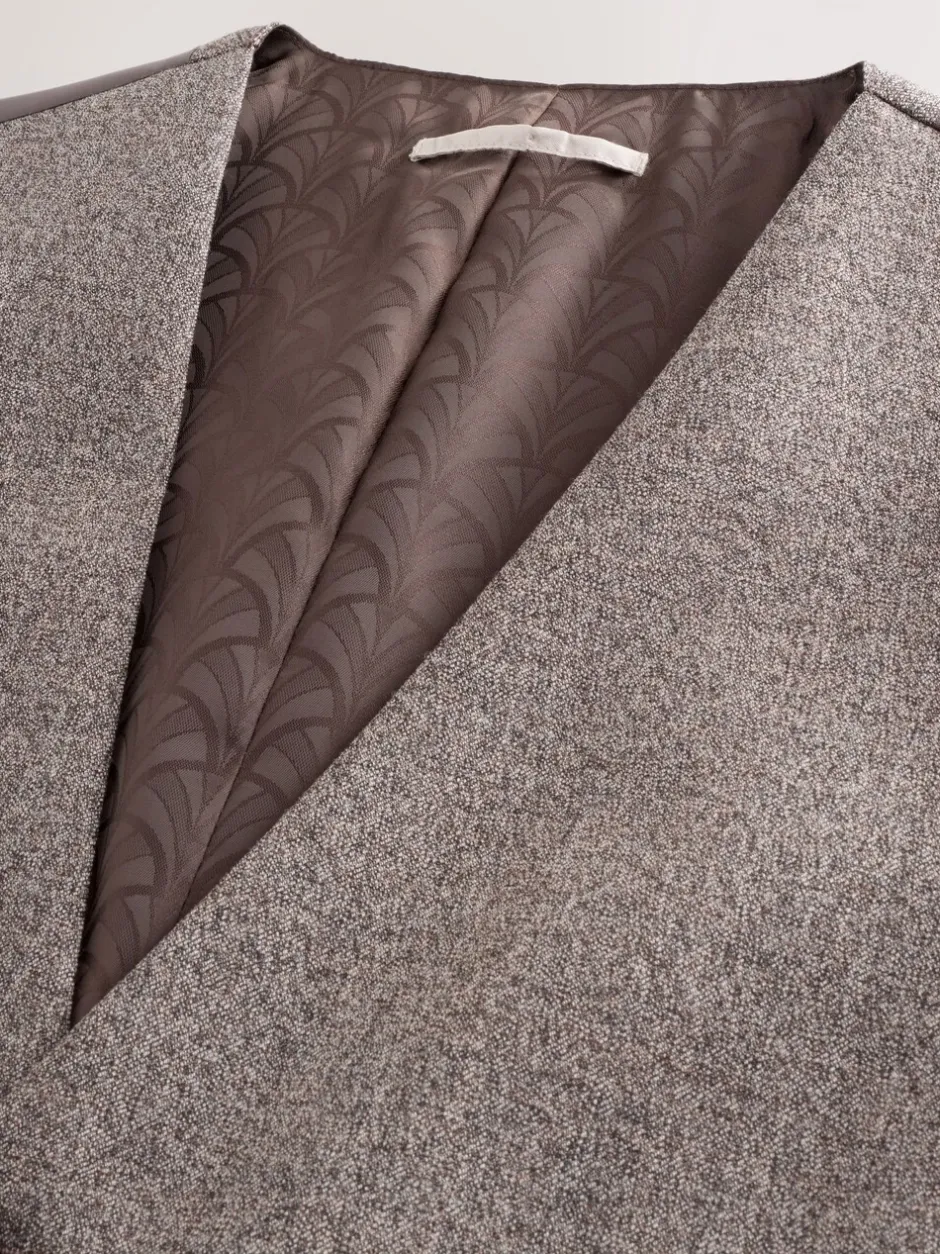Vesten|Next - Merino Wool Blend Suit Waistcoat Neutraal