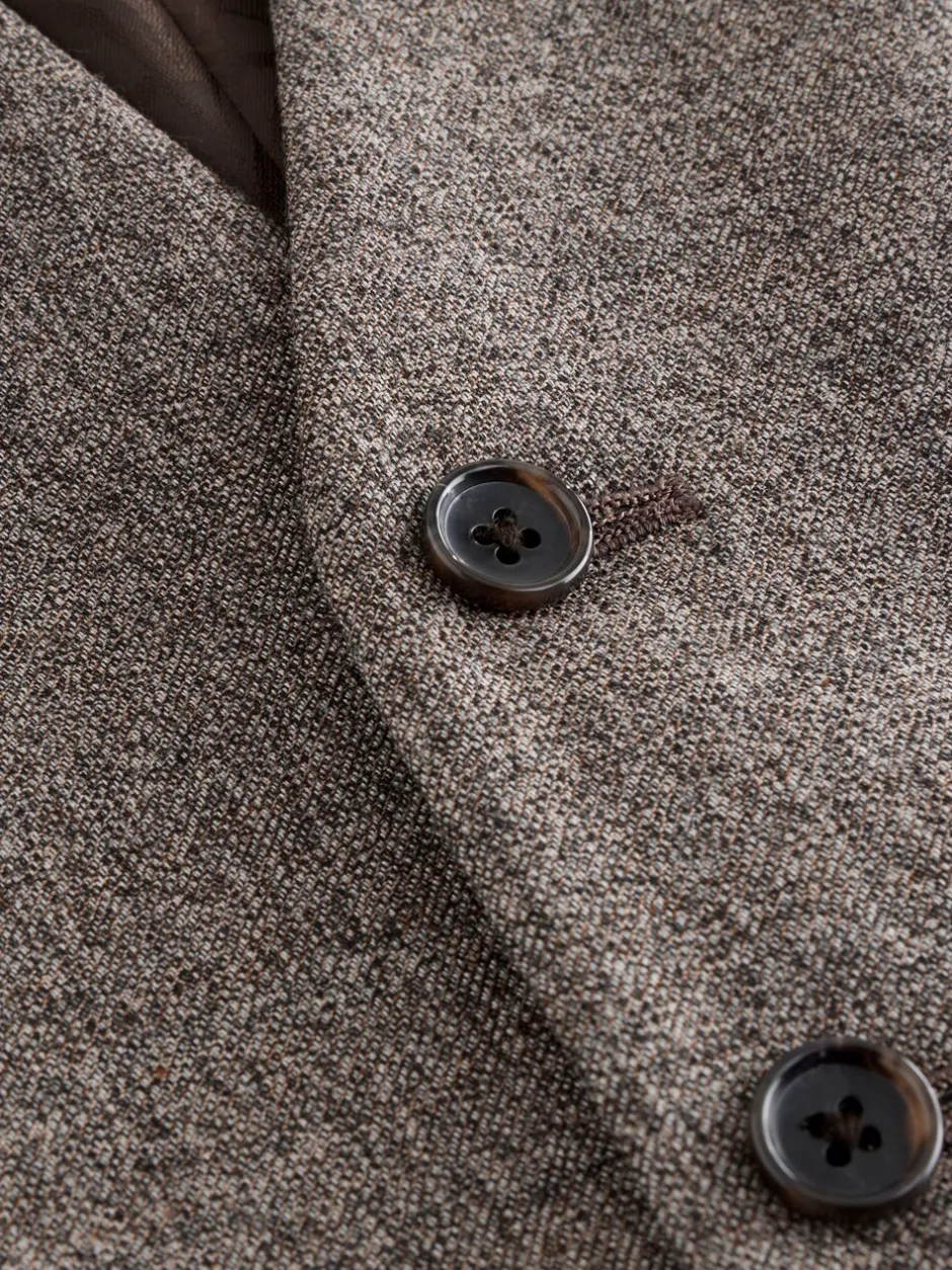Vesten|Next - Merino Wool Blend Suit Waistcoat Neutraal