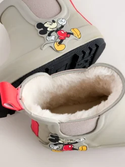 Laarzen*Next Neutraal - Mickey Mouse warme gevoerde enkellaarzen