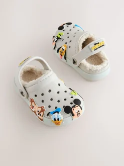 Nachtkleding En Pyjama's|Pantoffels|Next Neutraal - Mickey Warme gevoerde pantoffelklompen