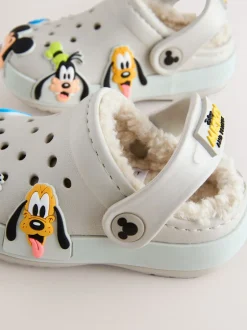Nachtkleding En Pyjama's|Pantoffels|Next Neutraal - Mickey Warme gevoerde pantoffelklompen