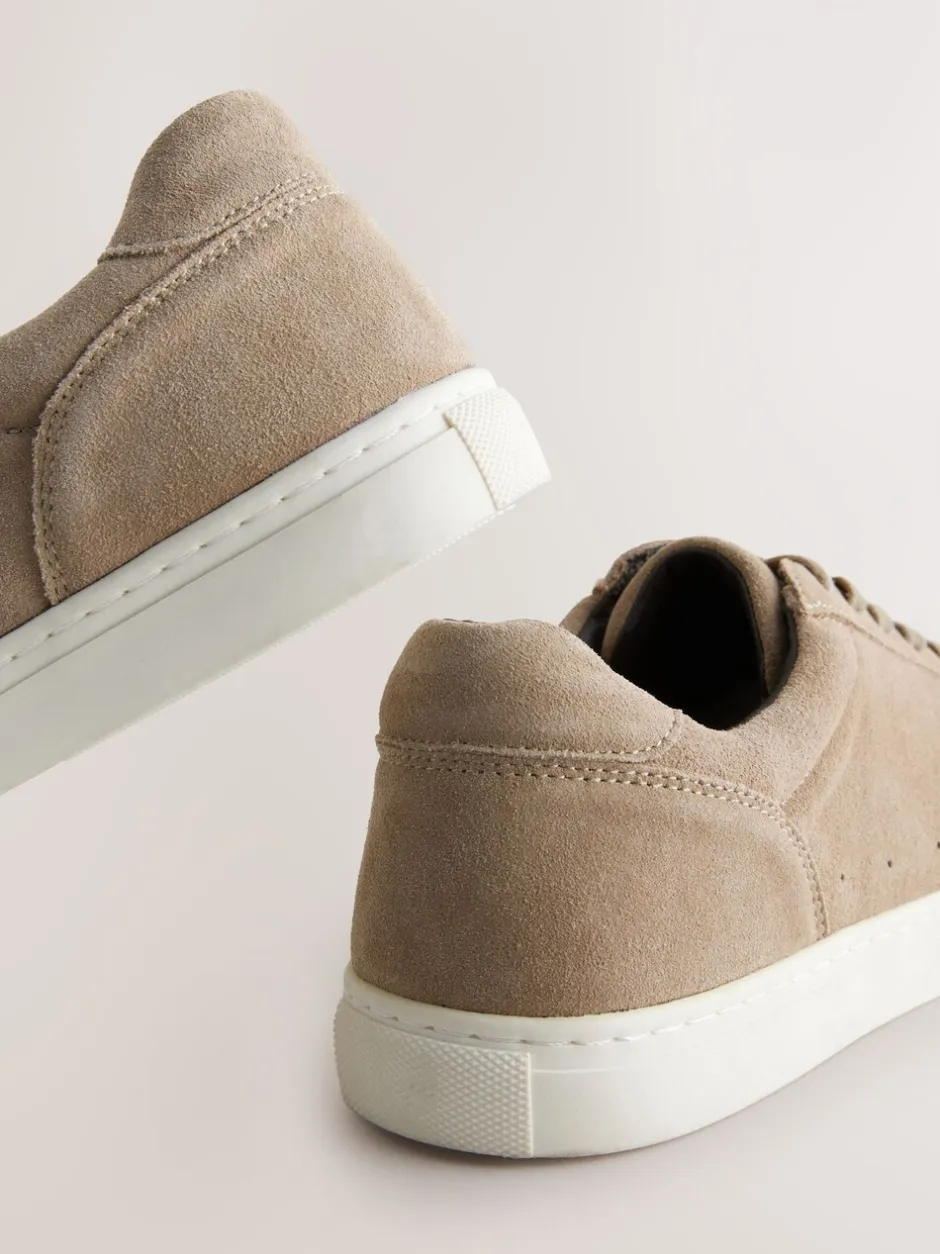 Schoenen*Next - Modieuze suède sneakers Neutraal