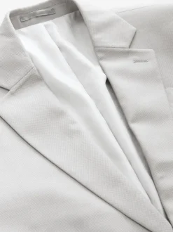 Pakken*Next - Normale Pasvorm - Kostuum met textuur: colbert Neutraal