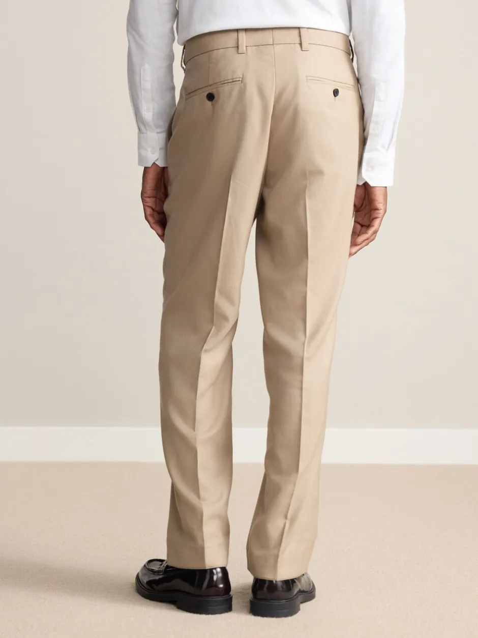 Formele Broek|Next - Normale Pasvorm - Signature - 100% Wollen broek met Motion Flex-tailleband Neutraal