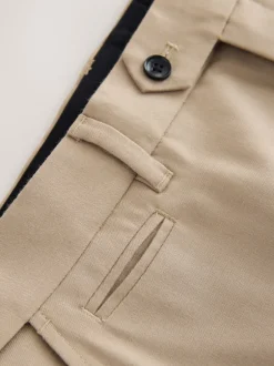 Formele Broek|Next - Normale Pasvorm - Signature - 100% Wollen broek met Motion Flex-tailleband Neutraal