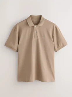 Poloshirts*Next Neutraal - Normale Pasvorm - Piqué poloshirt met korte mouwen