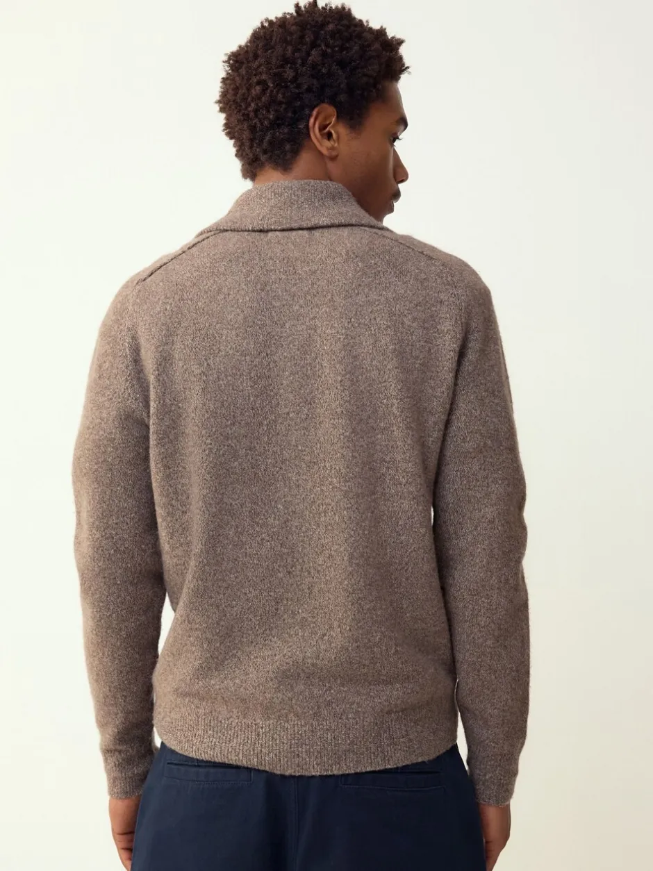 Gebreide Kleding*Next - Quarter Zip Neck Jumper with Wool Neutraal