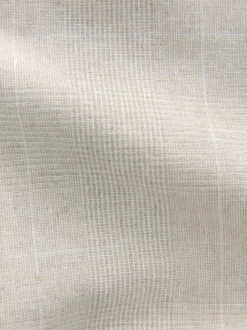 Blazers En Business-Jasjes|Pakken*Next Neutraal - Regular fit linnen blend geruit colbert