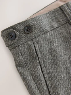 Formele Broek*Next - Regular Tapered Fit Smart Textured Soft Touch Trousers Neutraal