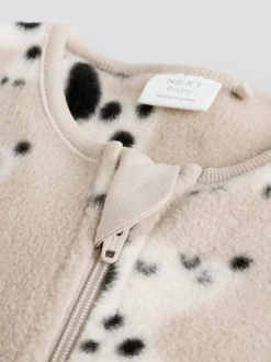 Babypakjes En Babypyjama's|Next - Set van 2 baby-onesies van microfleece met tweewegrits Neutraal