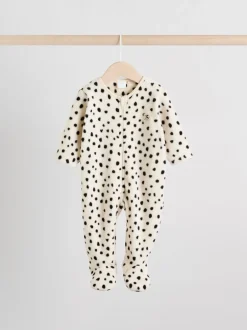 Babypakjes En Babypyjama's|Next - Set van 2 baby-onesies van microfleece met tweewegrits Neutraal