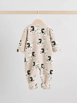 Babypakjes En Babypyjama's|Next - Set van 2 baby-onesies van microfleece met tweewegrits Neutraal
