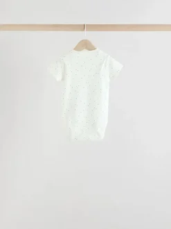 Rompertjes En Hemdjes|Rompertjes En Hemdjes|Next Neutraal - Set van 5 babyrompertjes met korte mouwen