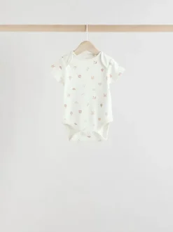 Rompertjes En Hemdjes|Rompertjes En Hemdjes|Next Neutraal - Set van 5 babyrompertjes met korte mouwen