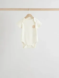 Rompertjes En Hemdjes|Rompertjes En Hemdjes|Next Neutraal - Set van 5 babyrompertjes met korte mouwen
