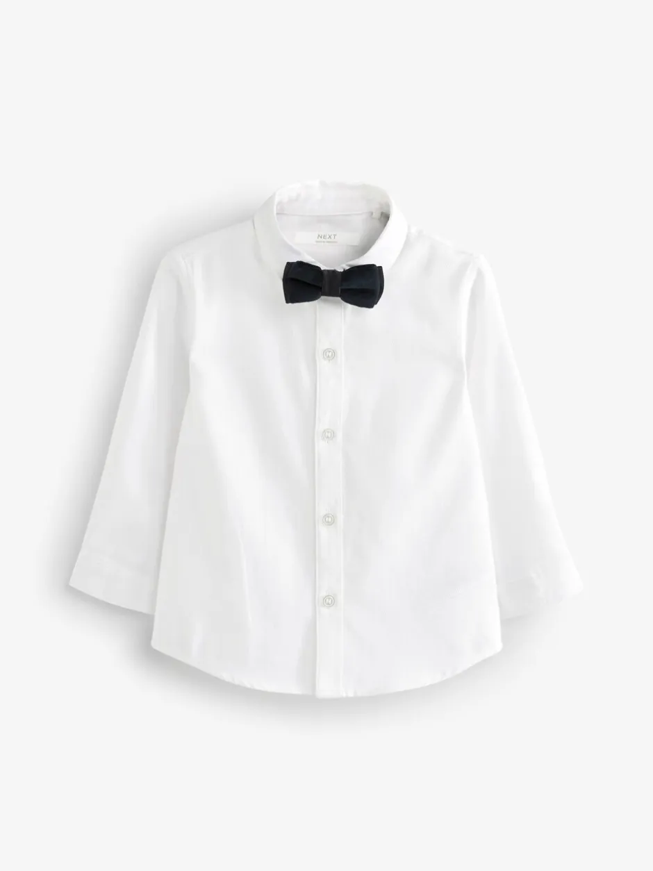 Sets En Combisets|Gelegenheidskleding|Next - Set van blazer, overhemd, broek en vlinderstrik (3mnd -9jr) Neutraal