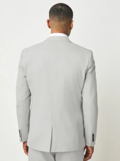 Blazers En Business-Jasjes|Pakken*Next Neutraal - Slim Fit - Kostuum met textuur: colbert