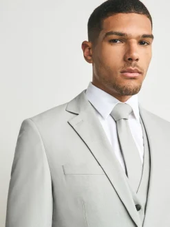 Blazers En Business-Jasjes|Pakken*Next Neutraal - Slim Fit - Kostuum met textuur: colbert